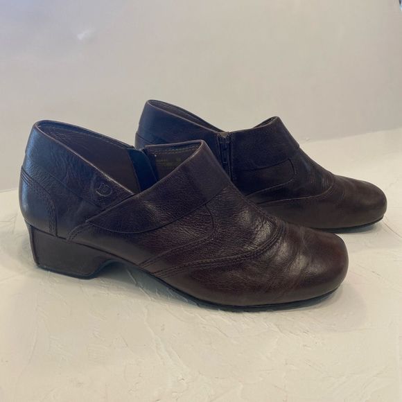 Josef Seibel Brown Leather Ankle Booties - Picture 1 of 10